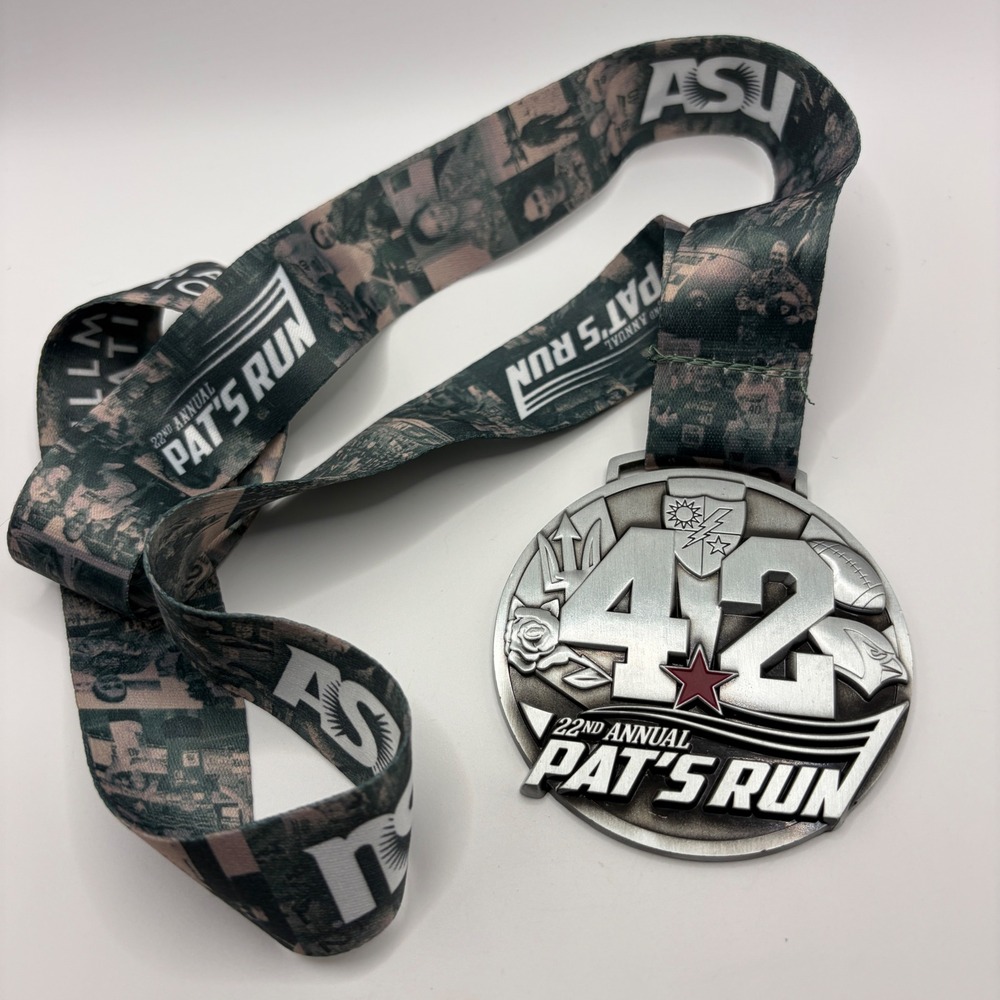 Pat Tillman Foundation 22nd Annual Pat's Run Medal ASU Sun Devils 42 Military